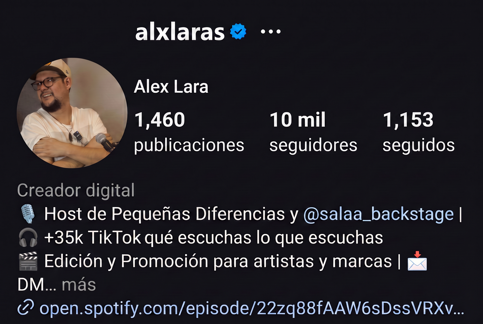Perfil antes